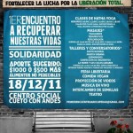 [Actividad] 1er Encuentro A Recuperar Nuestras Vidas